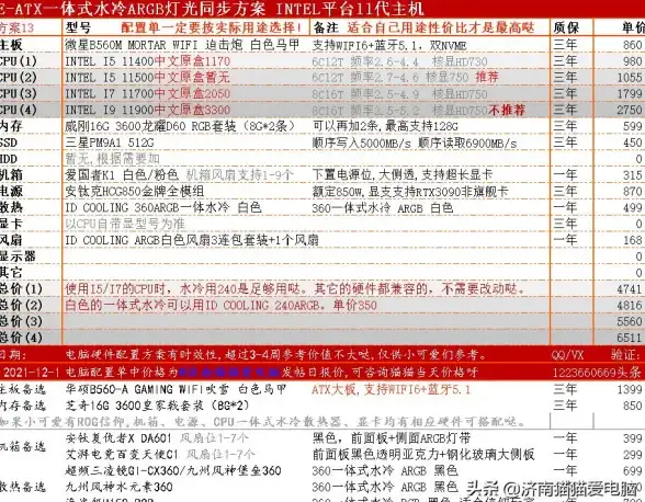装机指南💻轻松DIY，制定专属你的电脑配置清单